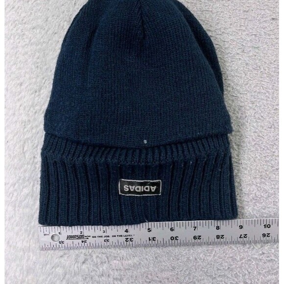 Adidas Beanie Adult One Size Blue Knit Acrylic Climawarm Winter Snow Ski unisex - Picture 4 of 9